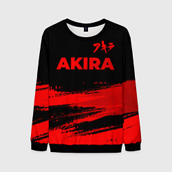 Свитшот мужской Akira - red gradient посередине, цвет: 3D-черный