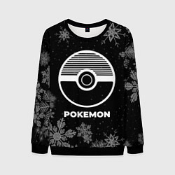 Свитшот мужской Снежный Pokemon, цвет: 3D-черный