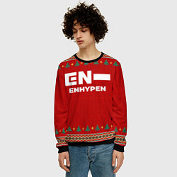 Свитшот мужской Enhypen new year, цвет: 3D-черный — фото 2