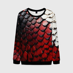 Свитшот мужской Змеиная броня, цвет: 3D-черный