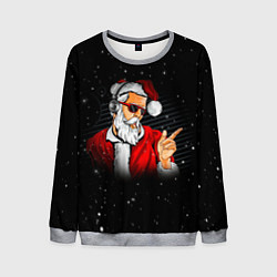 Свитшот мужской Новогоднее санта пати, цвет: 3D-меланж
