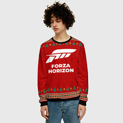 Свитшот мужской Forza Horizon new year, цвет: 3D-черный — фото 2