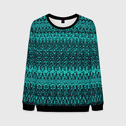 Мужской свитшот Бирюзовый узоры