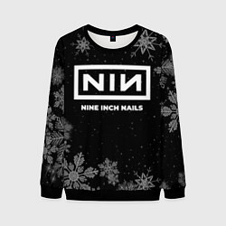 Свитшот мужской Снежный Nine Inch Nails, цвет: 3D-черный