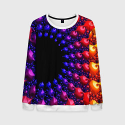 Мужской свитшот Неоновая абстракция фрактал