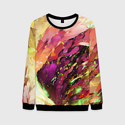 Мужской свитшот Красно-жёлтая абстракция