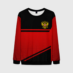 Мужской свитшот Россия герб геометрия