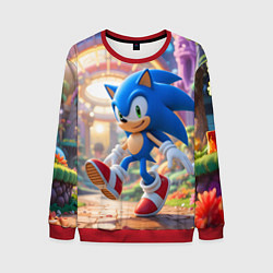 Свитшот мужской Sonic фантастический мир, цвет: 3D-красный