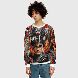 Свитшот мужской Гарри Поттер и мифические существа, цвет: 3D-белый — фото 2