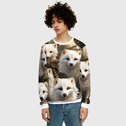 Свитшот мужской Песцы, цвет: 3D-белый — фото 2