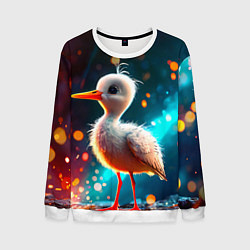 Свитшот мужской Аистенок, цвет: 3D-белый