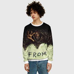 Свитшот мужской Извне сериал ужастик, цвет: 3D-белый — фото 2
