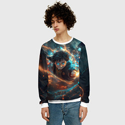 Свитшот мужской Гарри Поттер - вихрь магии, цвет: 3D-белый — фото 2