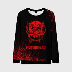 Свитшот мужской Motorhead - red gradient, цвет: 3D-черный