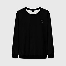 Свитшот мужской Ворона во тьме, цвет: 3D-черный