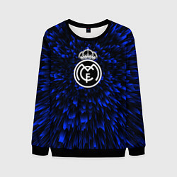 Свитшот мужской Real Madrid blue energy, цвет: 3D-черный