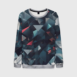 Мужской свитшот Абстрактный взрыв и осколки
