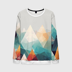 Мужской свитшот Разноцветный горный хребет