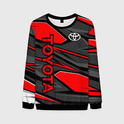 Мужской свитшот Toyota - красная абстракция