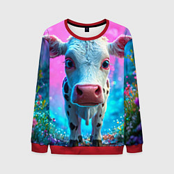 Мужской свитшот Коровка в сказочном лесу