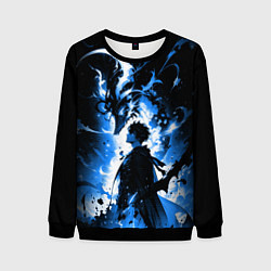 Свитшот мужской Поднятие уровня в одиночку - восстань, цвет: 3D-черный