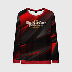 Свитшот мужской Kingdom Come Deliverance 2 red black, цвет: 3D-красный