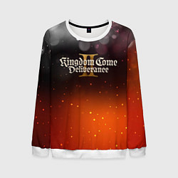 Свитшот мужской Kingdom Come Deliverance 2 logo, цвет: 3D-белый