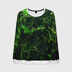 Мужской свитшот Зеленая ядовитая текстура