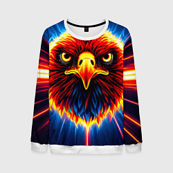 Свитшот мужской Орел в лучах Атланта Хокс, цвет: 3D-белый