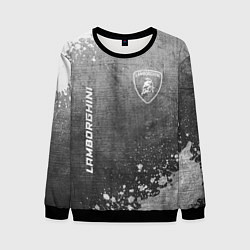 Свитшот мужской Lamborghini - grey gradient вертикально, цвет: 3D-черный
