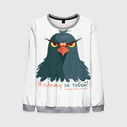 Свитшот мужской Злой голубь, цвет: 3D-меланж