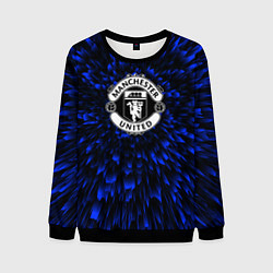 Свитшот мужской Manchester United blue energy, цвет: 3D-черный
