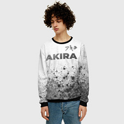 Свитшот мужской Akira - white gradient посередине, цвет: 3D-черный — фото 2