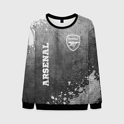 Свитшот мужской Arsenal - grey gradient вертикально, цвет: 3D-черный