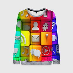 Мужской свитшот Square