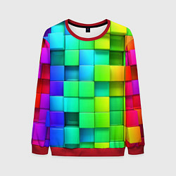 Свитшот мужской Square 2, цвет: 3D-красный