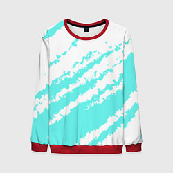 Мужской свитшот The color is light blue and white