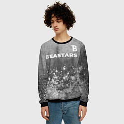 Свитшот мужской Beastars - grey gradient посередине, цвет: 3D-черный — фото 2