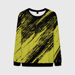 Мужской свитшот The color is black and yellow