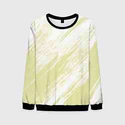Свитшот мужской The color is white and yellow, цвет: 3D-черный