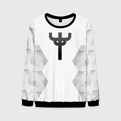 Свитшот мужской Judas Priest white poly, цвет: 3D-черный