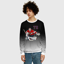 Свитшот мужской Sergey Bobrovsky is goalkeeper of the Florida Pant, цвет: 3D-белый — фото 2