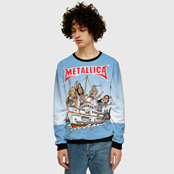 Свитшот мужской Metallica - on the ship, цвет: 3D-черный — фото 2