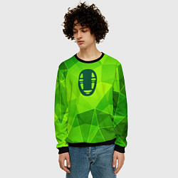 Свитшот мужской Spirited Away green poly, цвет: 3D-черный — фото 2