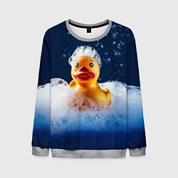 Мужской свитшот Резиновая уточка в мыльной пене