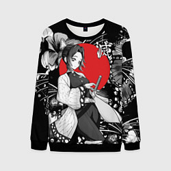 Свитшот мужской Шинобу Кочо бабочка - убийца демонов, цвет: 3D-черный
