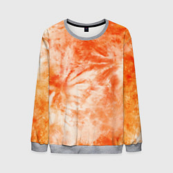 Мужской свитшот Оранжевый тай-дай пятна