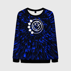 Свитшот мужской Blink 182 blue energy, цвет: 3D-черный