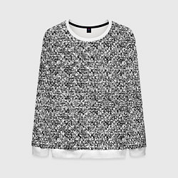 Мужской свитшот Чёрно-белый текстурный