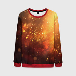 Свитшот мужской Золотая блестящая текстура, цвет: 3D-красный
